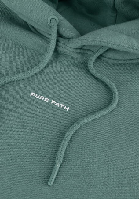 PURE PATH Pull HOODIE WITH FRONT AND TRIANGLE BACK PRINT en vert - large