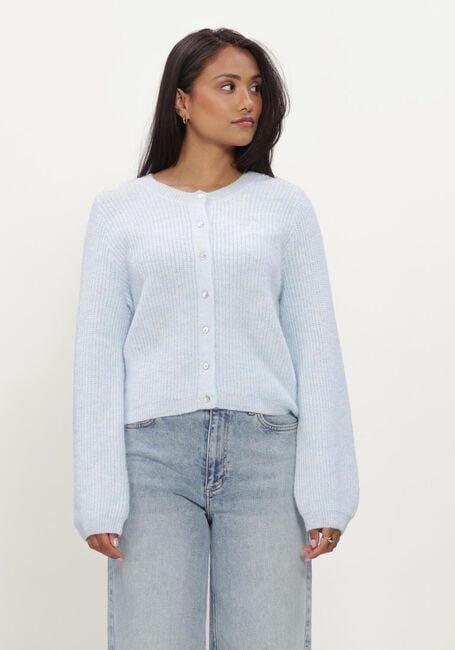 Lichtblauwe MODSTR&Ouml;M Trui CRISMD CARDIGAN - large