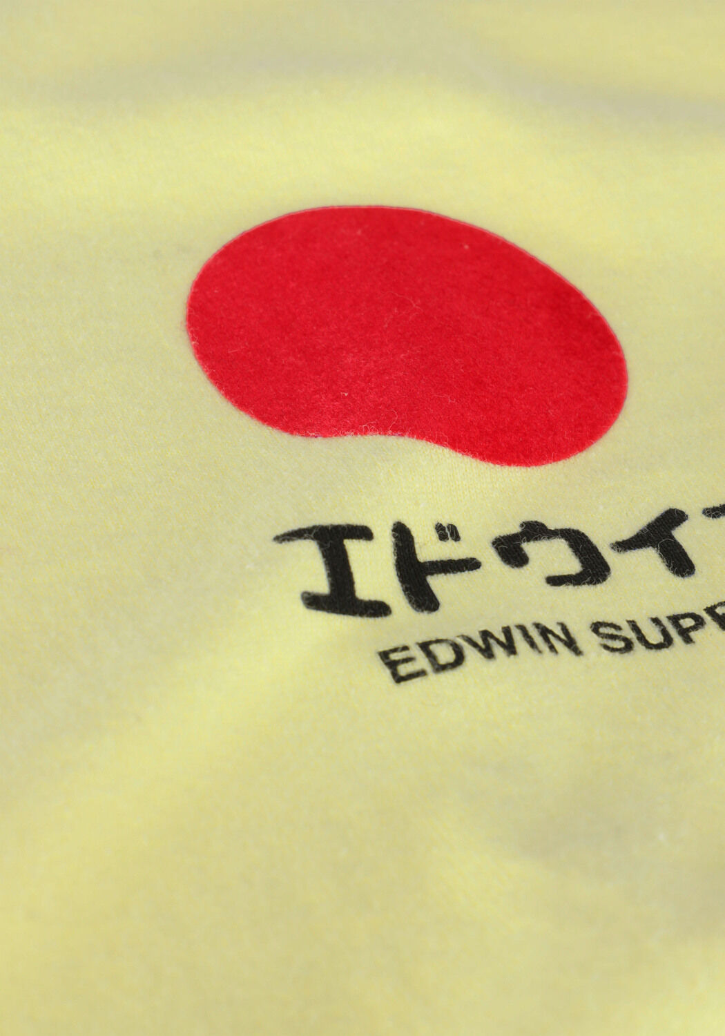 EDWIN T-shirt JAPANESE SUN TS en jaune - large