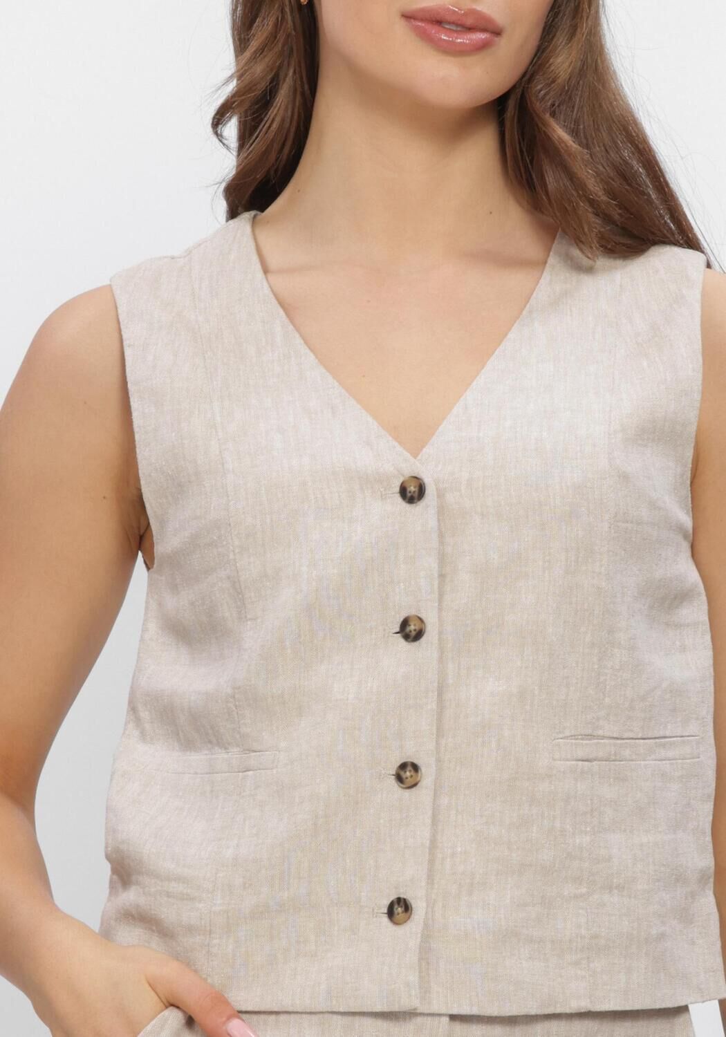 Zand MSCH COPENHAGEN Jassen MSCHVIANA GINIA V NECK WAISTCOAT - large