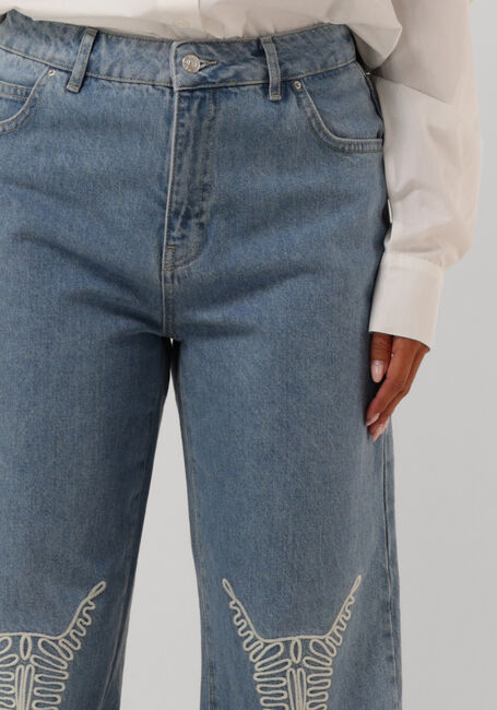 ALIX THE LABEL Wide jeans LADIES WOVEN DENIM BULL PANTS Bleu clair - large