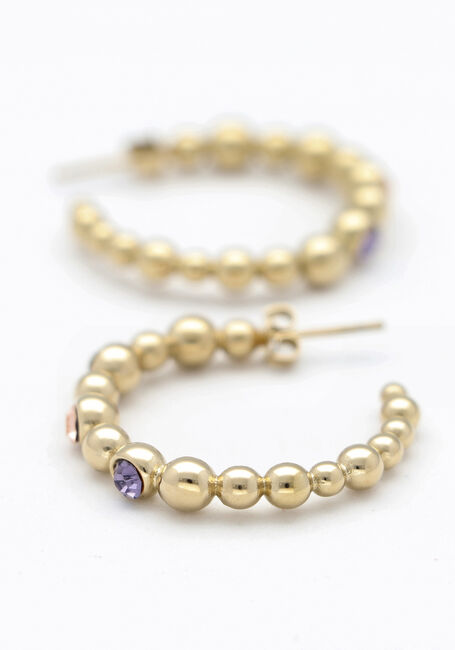 NOTRE-V EARRING STONE MULTI Boucles d'oreilles en or - large