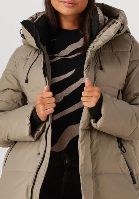 WITHBLACK Veste matelassé WBLABBY 3/4 PUFFER JACKET en taupe - large