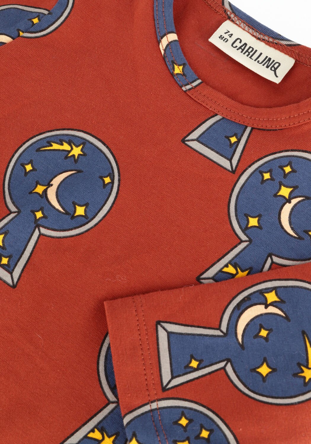 Cognac CARLIJNQ  KEYHOLE - BODYSUIT LONGSLEEVE - large