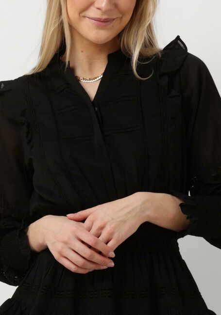 Zwarte NOTRE-V Mini jurk VOILE DRESS - large
