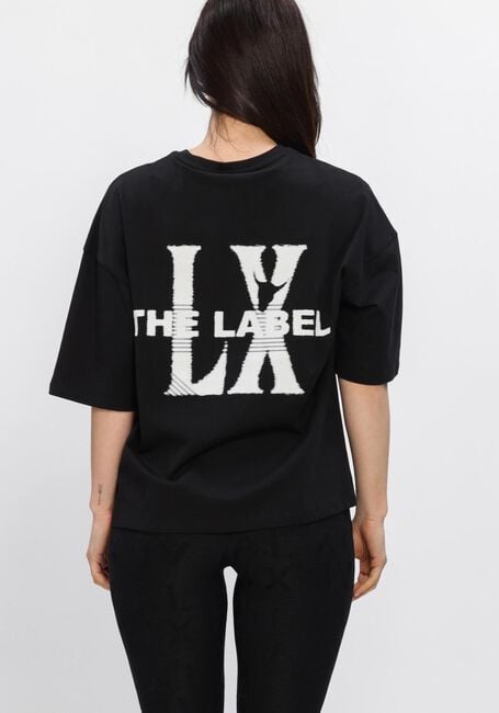 ALIX THE LABEL T-shirt LADIES KNITTED FADED LX T-SHIRT en noir - large