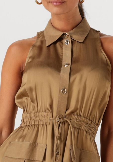Beige TWINSET MILANO Midi jurk 251TT2270 - large