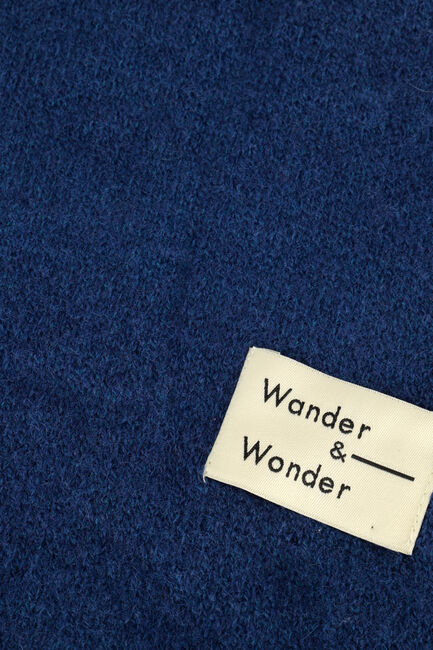 Blauwe WANDER & WONDER Sjaal FRINGED SCARF - large