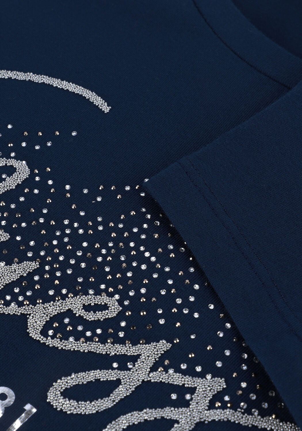 GUESS T-shirt SS CN CHLOE TEE Bleu fonc&eacute; - large