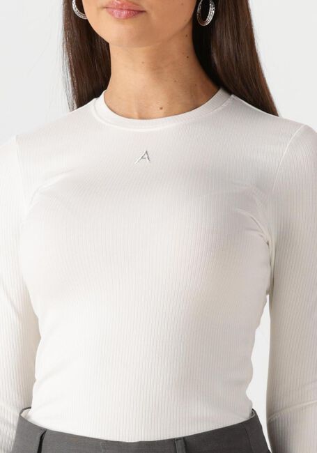 ALIX THE LABEL Haut LADIES KNITTED MODAL LONGSLEEVE TOP en blanc - large