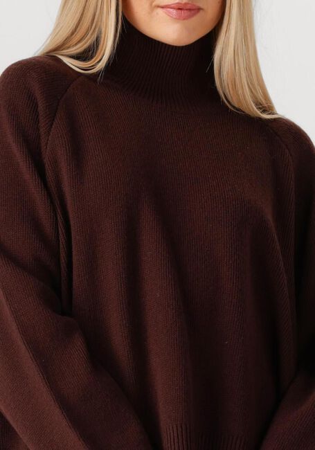 Bruine VANESSA BRUNO Trui FRENE PULL COL MONTANT - large