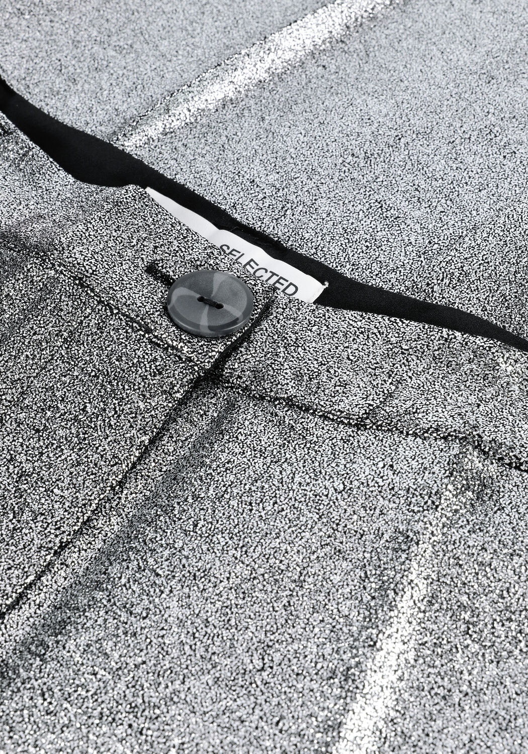 SELECTED WOMEN Pantalon SANA HW TAPERED PANTS en argent - large