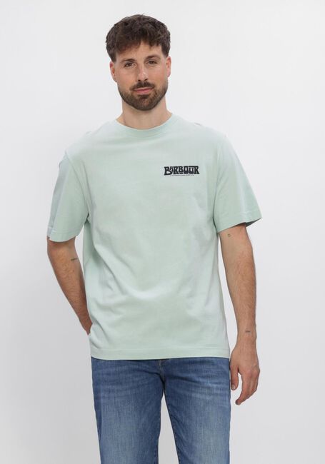 BARBOUR T-shirt FROME RELAXED GRAPHIC Bleu clair - large