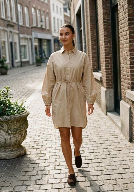 MOSCOW Mini robe 147-06-HAVANADRESS en beige - large