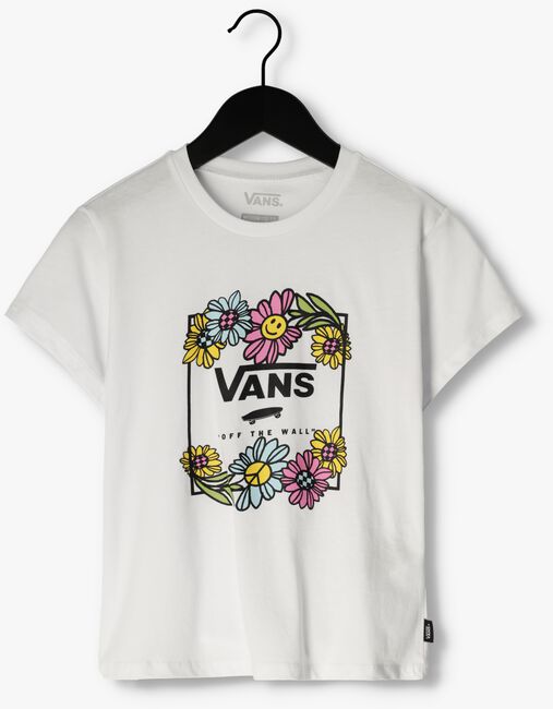 VANS T-shirt ELEVATED FLORAL CREW WHITE en blanc - large