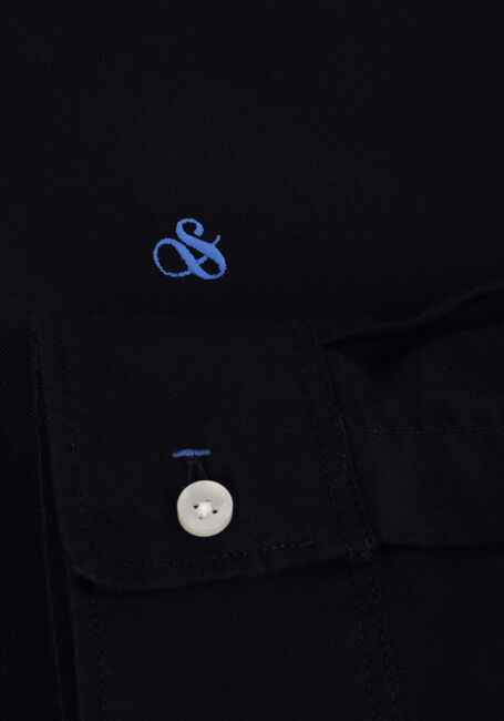 Donkerblauwe SCOTCH & SODA Casual overhemd ESSENTIALS - ORGANIC OXFORD REGULAR FIT SHIRT - large