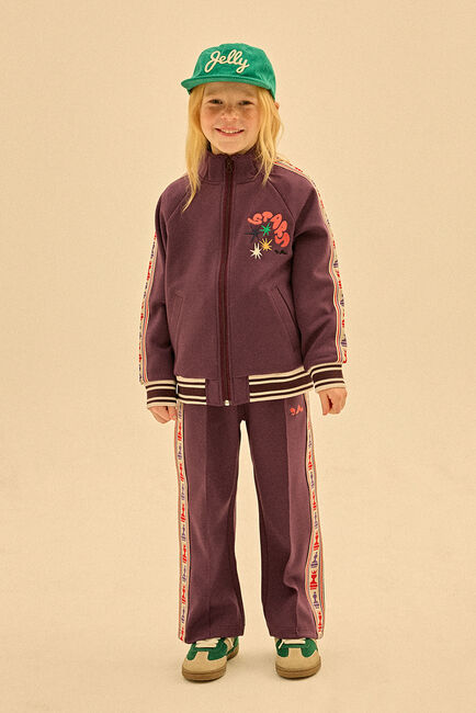 Bordeaux Jelly Mallow Jack CHESS TRACK JACKET - large