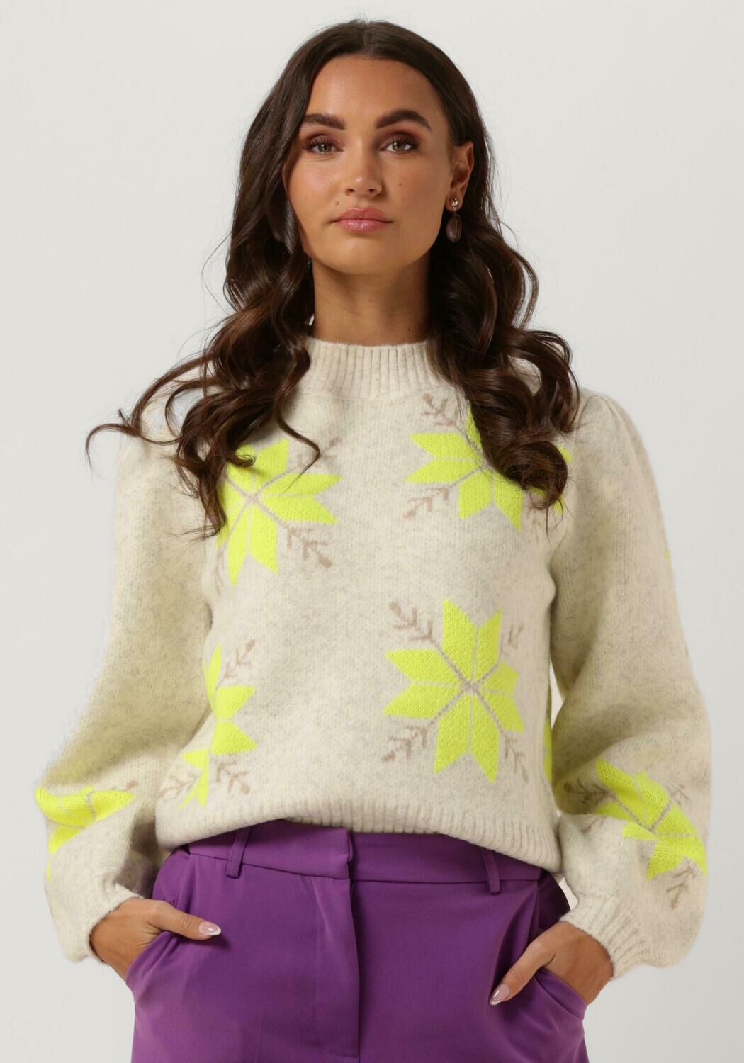 Gebroken wit LOLLYS LAUNDRY Trui SUKI KNIT Omoda