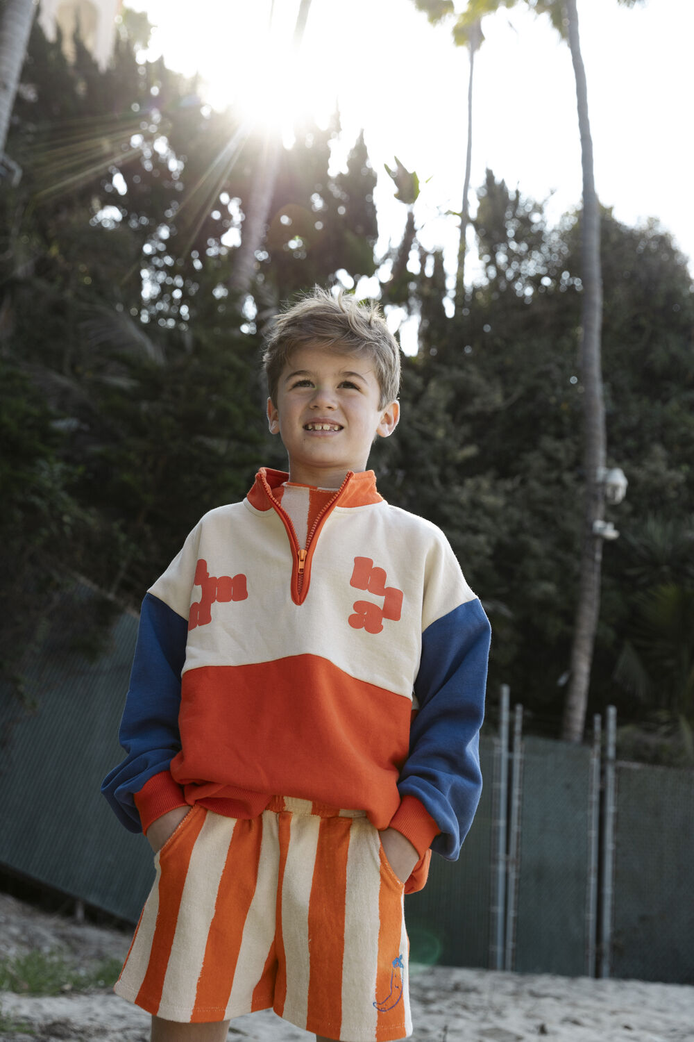 AMMEHOELA Pantalon courte APOLLO &Eacute;cru - large