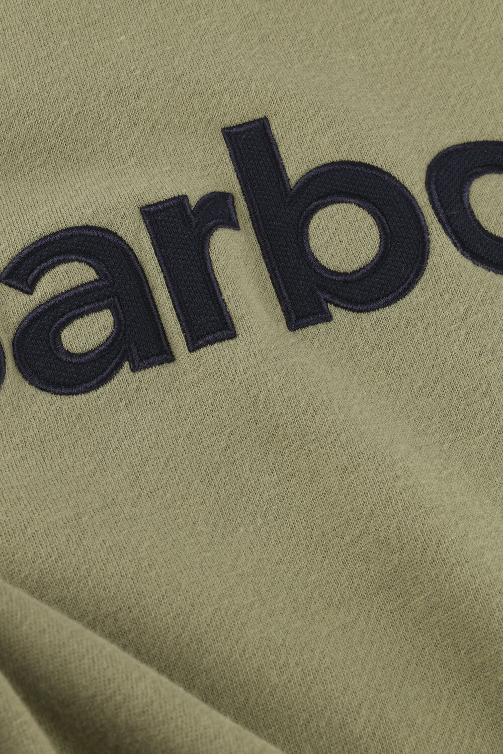 BARBOUR Chandail PIQUE APPLIQUE CREW en vert - large