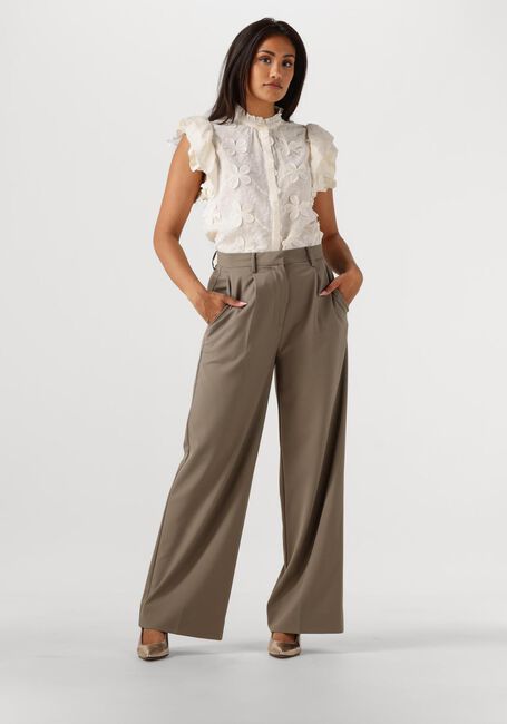 AAIKO T-shirt GEZANA EMBROIDERY VIS 671 en blanc - large