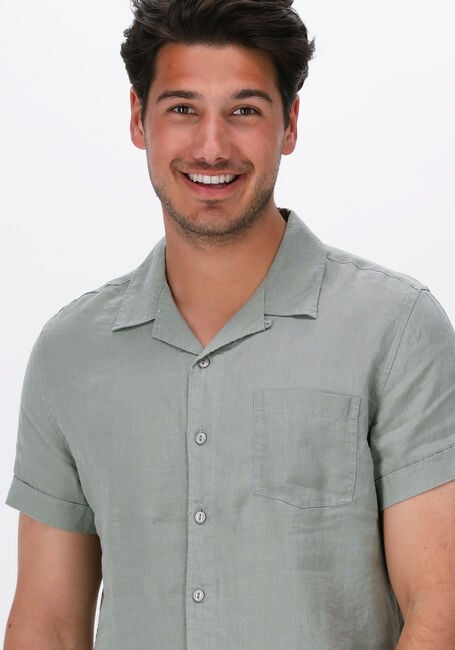 DSTREZZED Chemise décontracté RESORT SHIRT S/S LINEN en vert - large