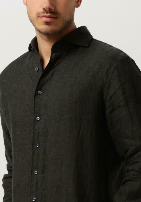 PROFUOMO Chemise décontracté SHIRT X-CUTAWAY SC LINNEN Vert foncé - large