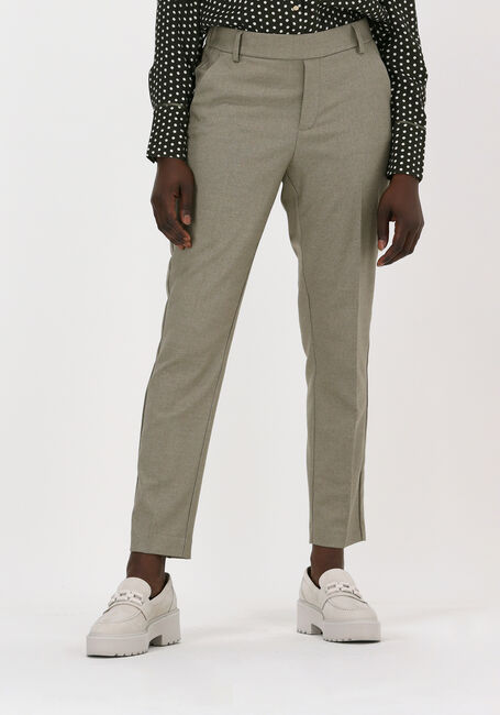 MOS MOSH Pantalon GERRY TWIGGY MELANGE PANT en vert - large