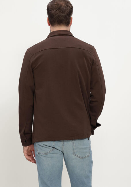 SELECTED MEN Surchemise SLHJACKIE SWEAT JACKET NOOS en marron - large