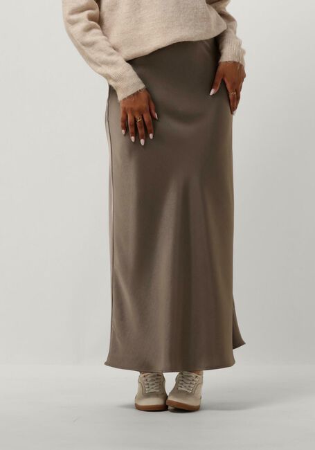 NEO NOIR Jupe maxi VICKY HEAVY SATEEN SKIRT en gris - large