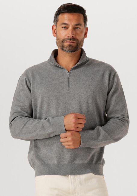 CALVIN KLEIN Pull LS SUPIMA QZ SWEATER 12GG en gris - large