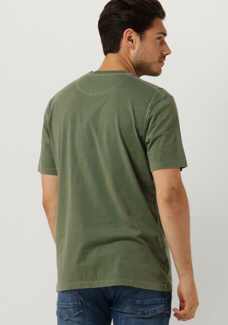 Groene SCOTCH & SODA T-shirt GARMENT DYE LOGO T-SHIRT - large