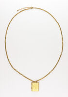 NOTRE-V KETTING MET BOEK Collier en or - medium