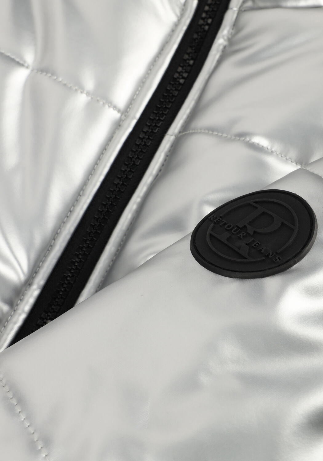 RETOUR Veste matelass&eacute; GWEN en argent - large