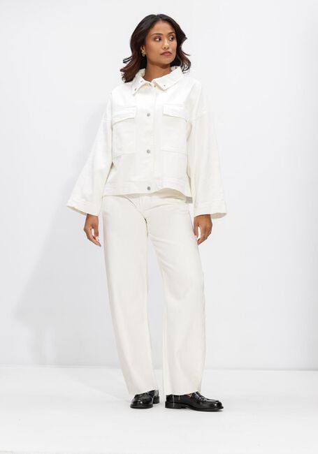 Witte WITHBLACK Broeken/jumpsuits WBLPEYTON GALA MW BARREL PANT - large