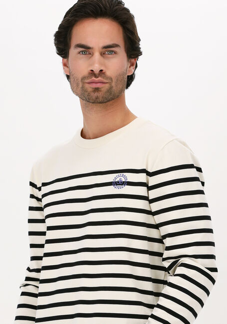 Gebroken wit SCOTCH & SODA T-shirt STRIPED LONG-SLEEVED T-SHIRT W - large
