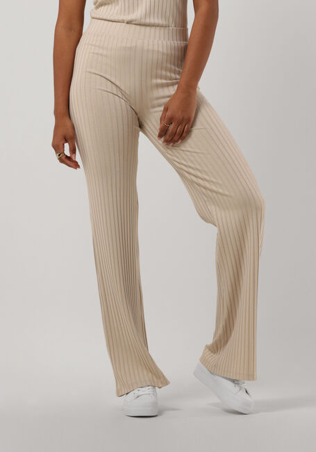 CALVIN KLEIN Pantalon évasé ELONGATED RIB PANTS en beige - large