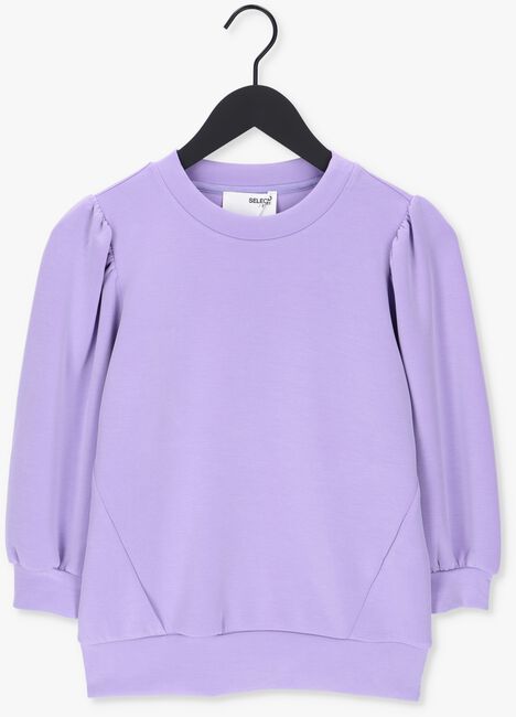 SELECTED FEMME Pull SLFTENNY 3/4 SWEAT Lilas - large