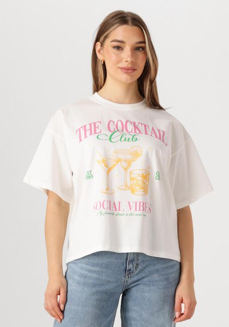 Witte YDENCE T-shirt T-SHIRT COCKTAIL CLUB - large