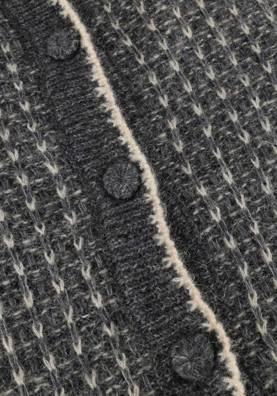 Donkergrijze SELECTED WOMEN Vest SLFSINE LS KNIT CARDIGAN - large