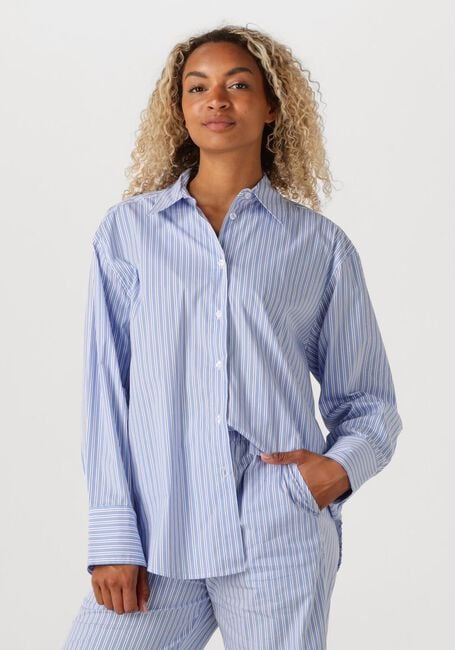 Blauwe SECOND FEMALE  TENBY AJUSTABLE SHIRT - large