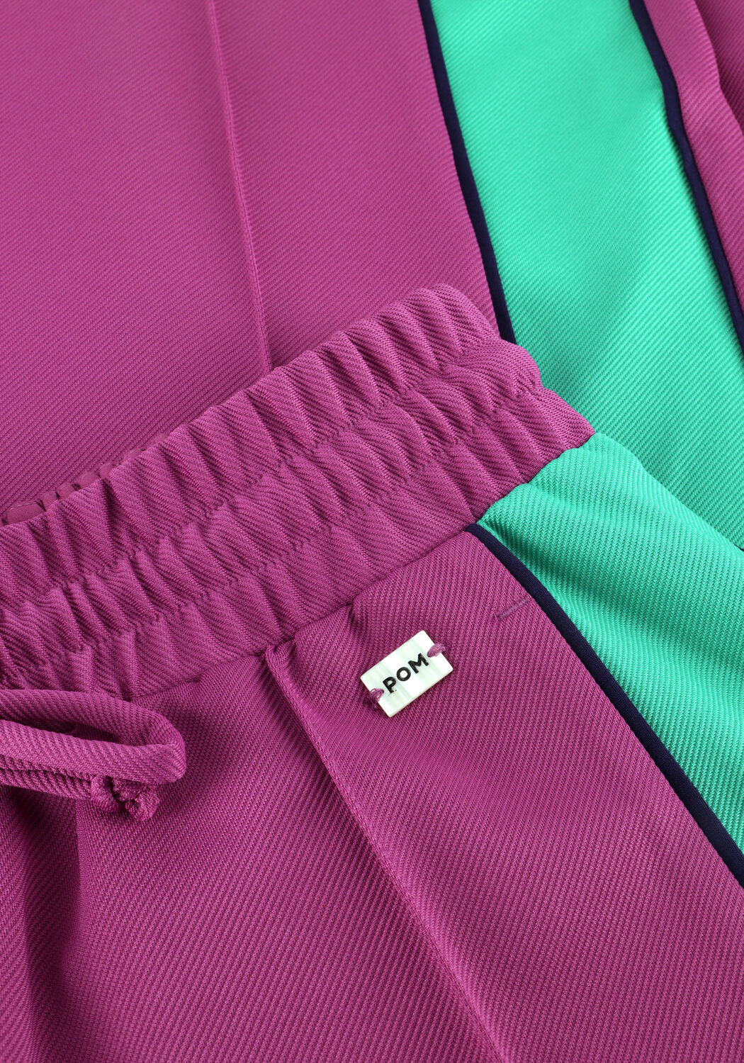 Paarse POM AMSTERDAM Broeken/jumpsuits TRACKPANTS COLOURBLOCK WILD PURPLE - large