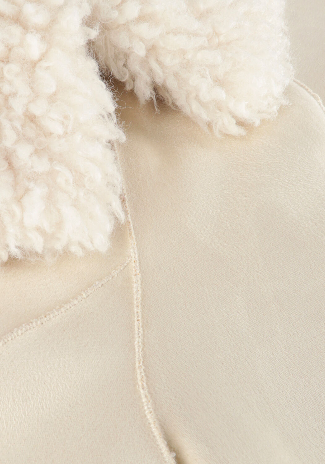 BEAUMONT Manteau Teddy JAN &Eacute;cru - large