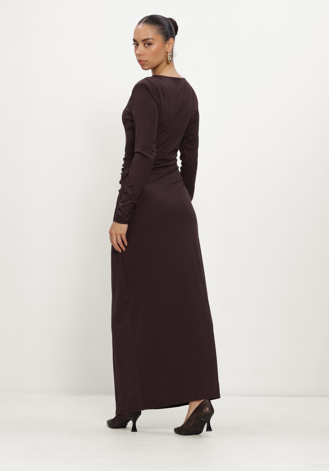 FREEBIRD Robe midi DONNE en marron - large