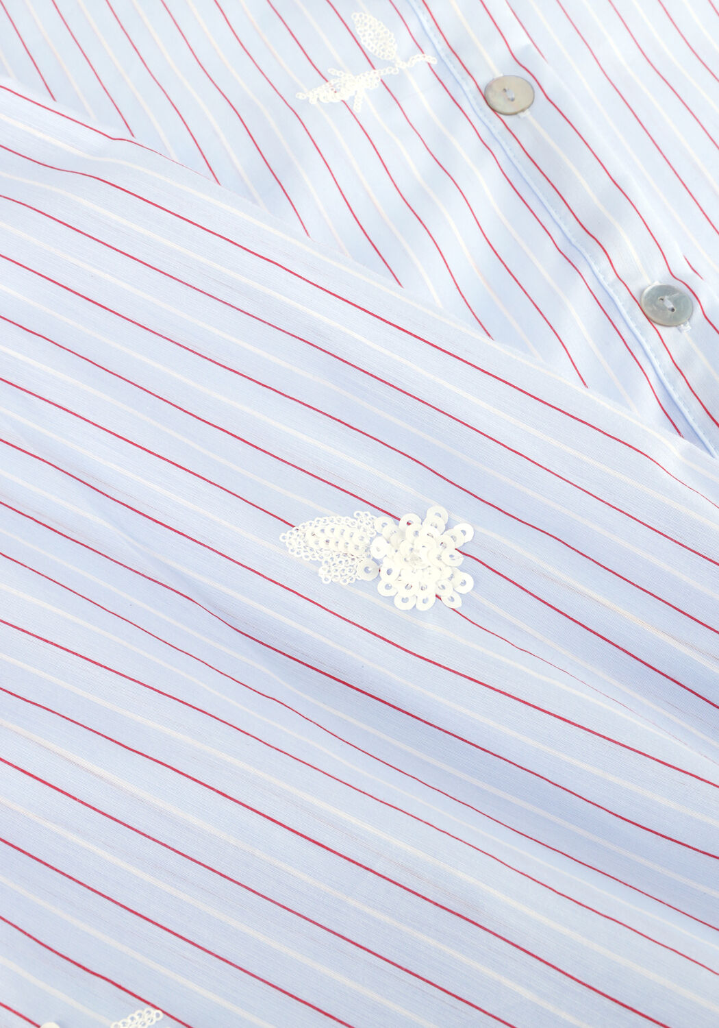 NUKUS ROSA BLOUSE STRIPE Blouses en bleu - large