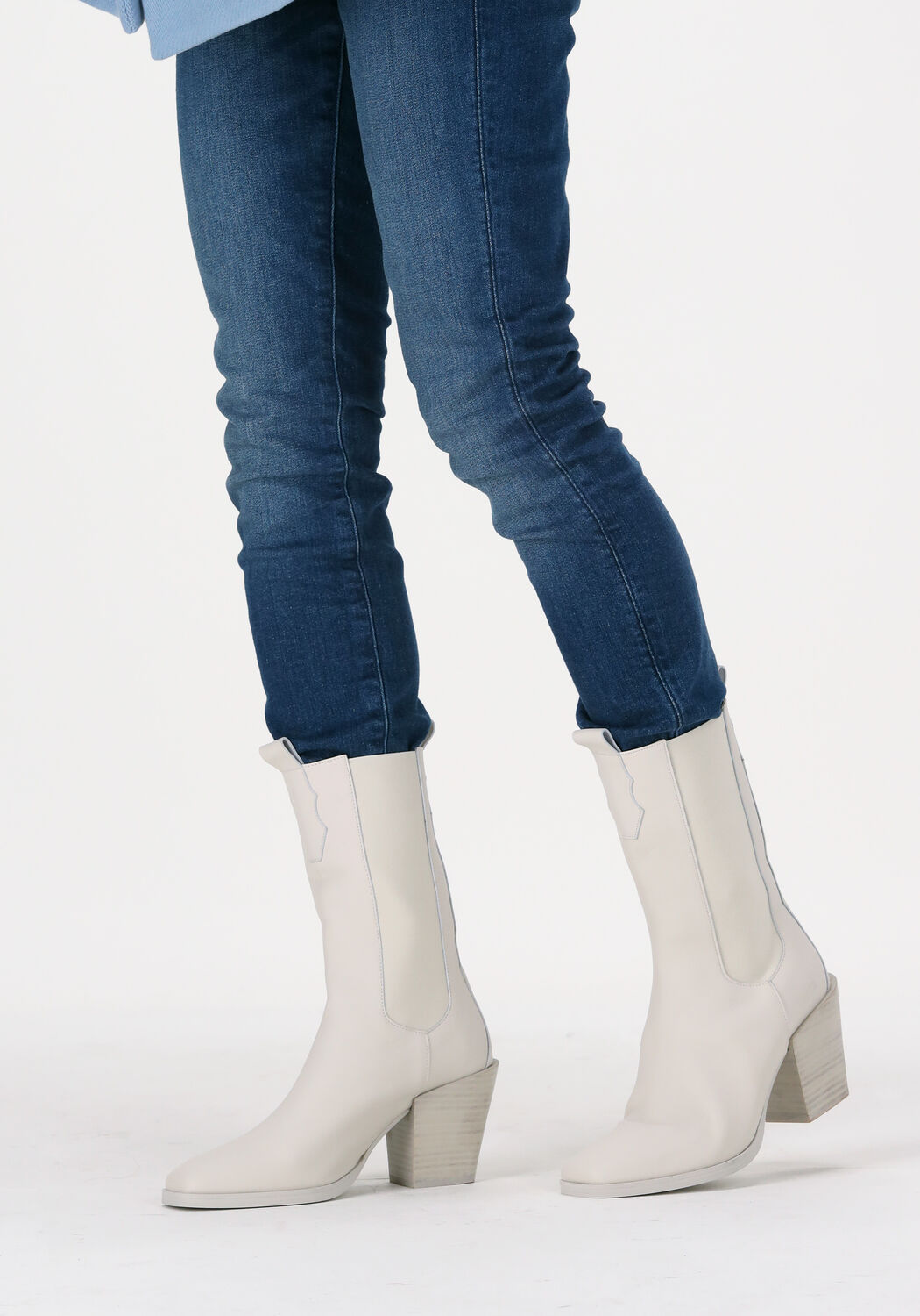 NUBIKK Bottes hautes ANN FLYNN en blanc - large