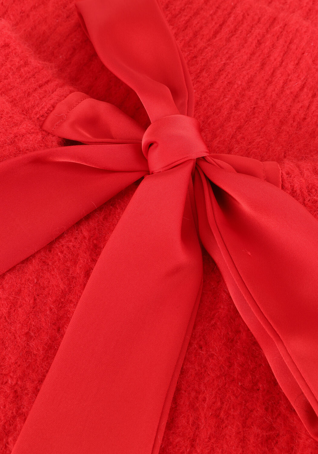 Rode CO'COUTURE Trui CORALIE BOW RIB KNIT - large