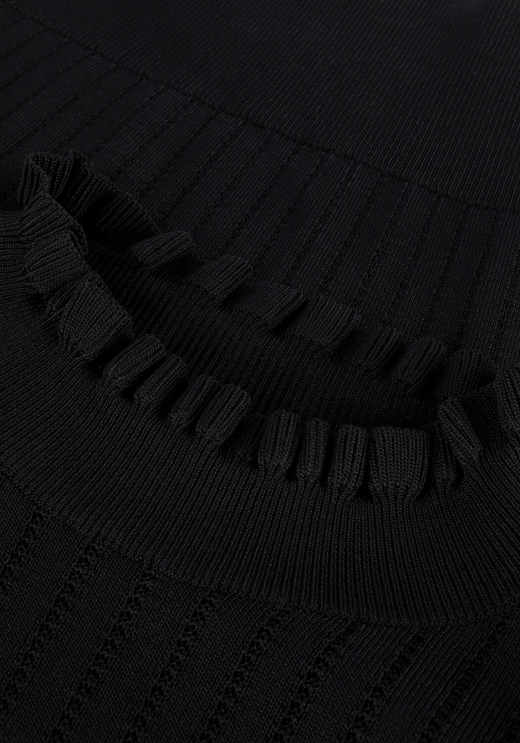 SUMMUM Pull BALLOON SLEEVES SWEATER POINTE en noir - large