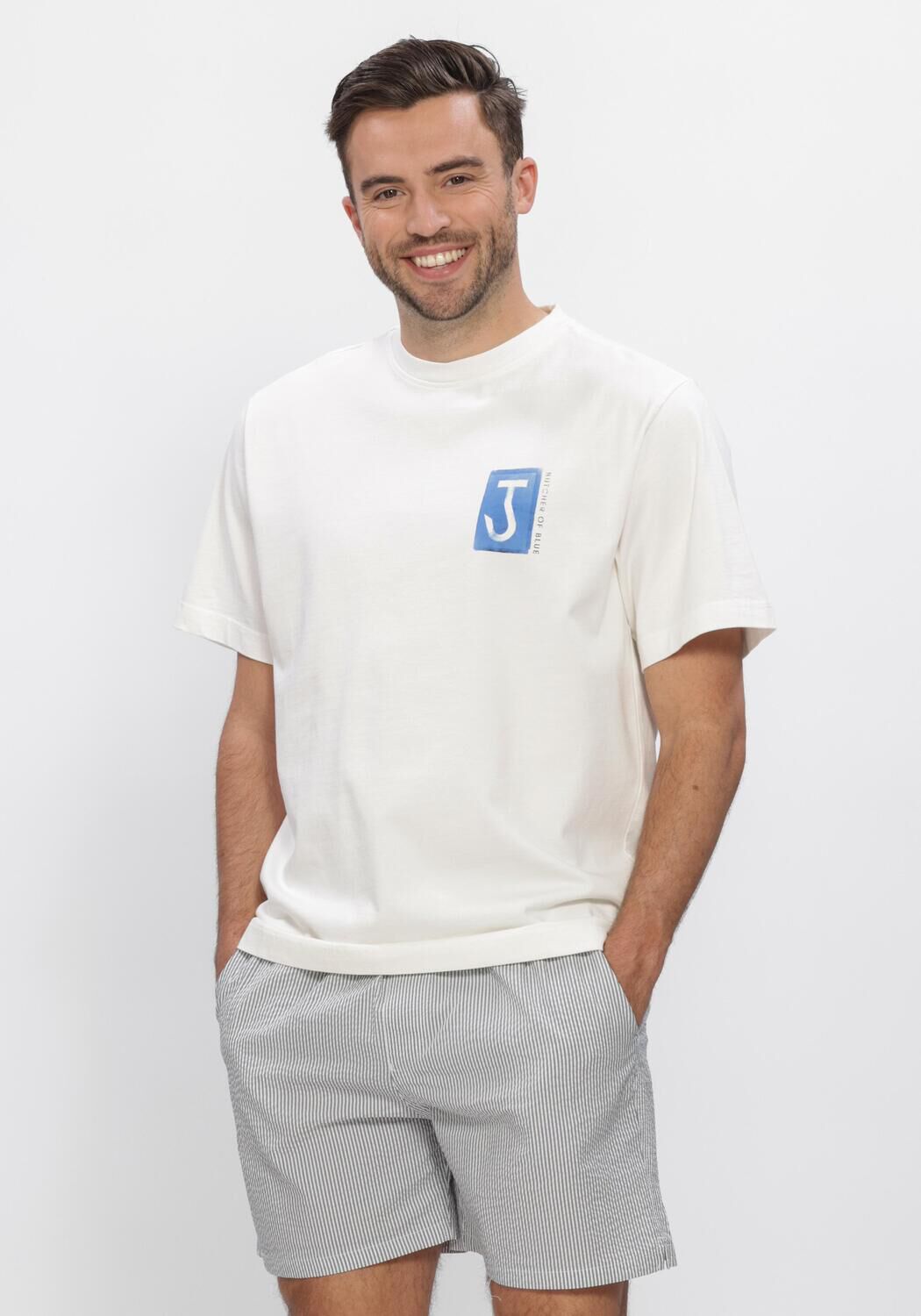 BUTCHER OF BLUE T-shirt ARMY CYAN LOOSE TEE en blanc - large