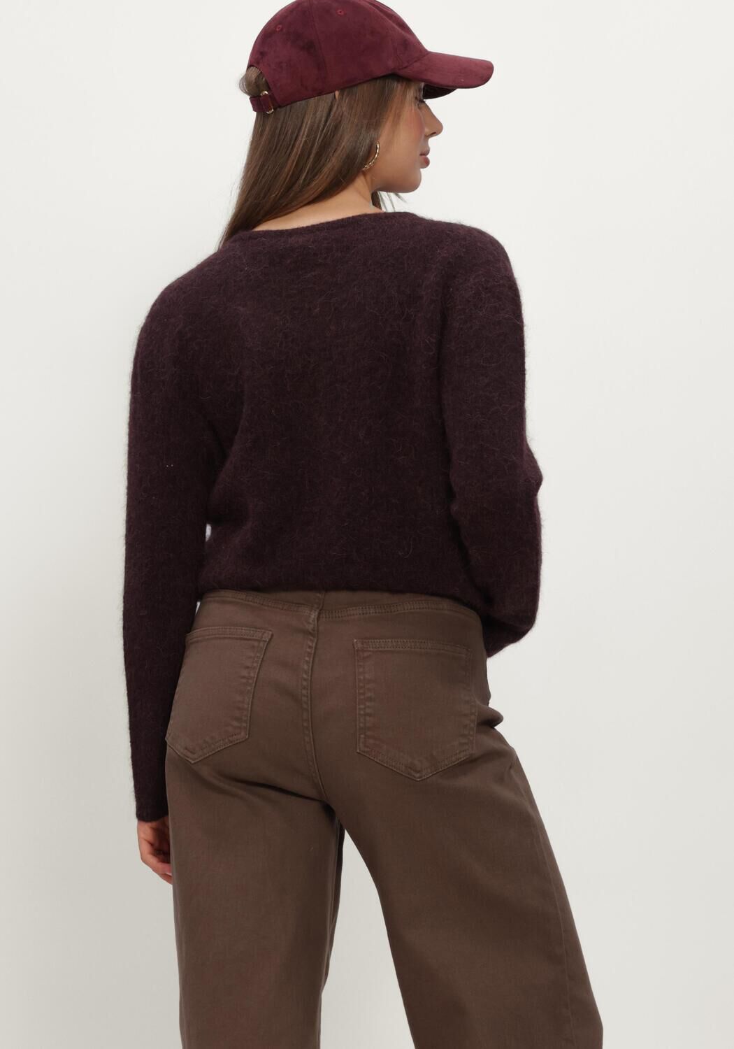 BOII STUDIOS Gilet FLORA Bordeaux - large
